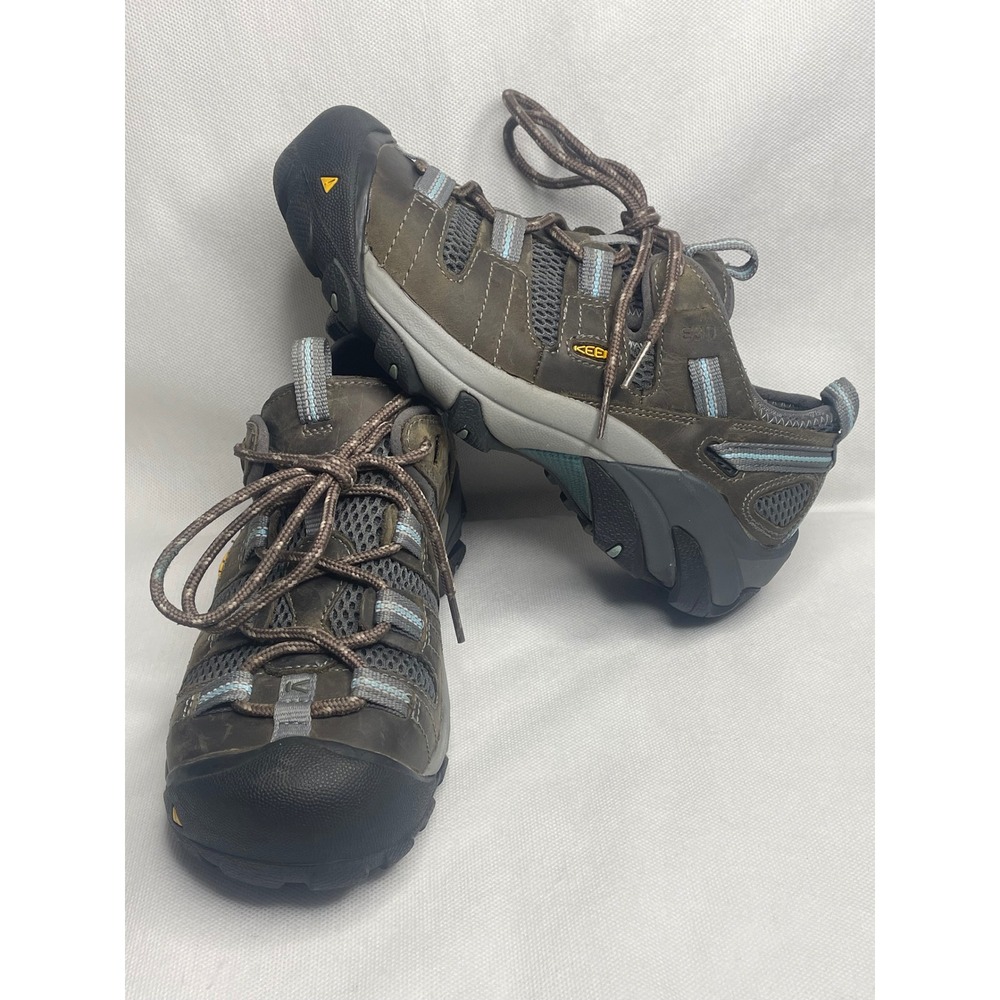 Keen Atlanta Cool Steel Toe Shoes Womens Size US 8M Brown Leather Work Boots